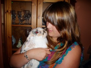 Me and my rabbit Lottie